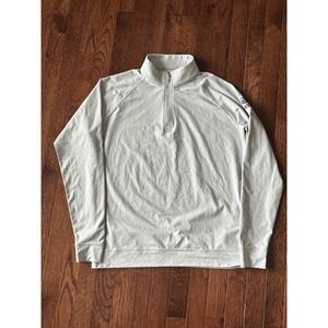 MENS HOLDERNESS & BOURNE TAILORED FIT GRAY 1/4 ZIP PULLOVER SMALL
